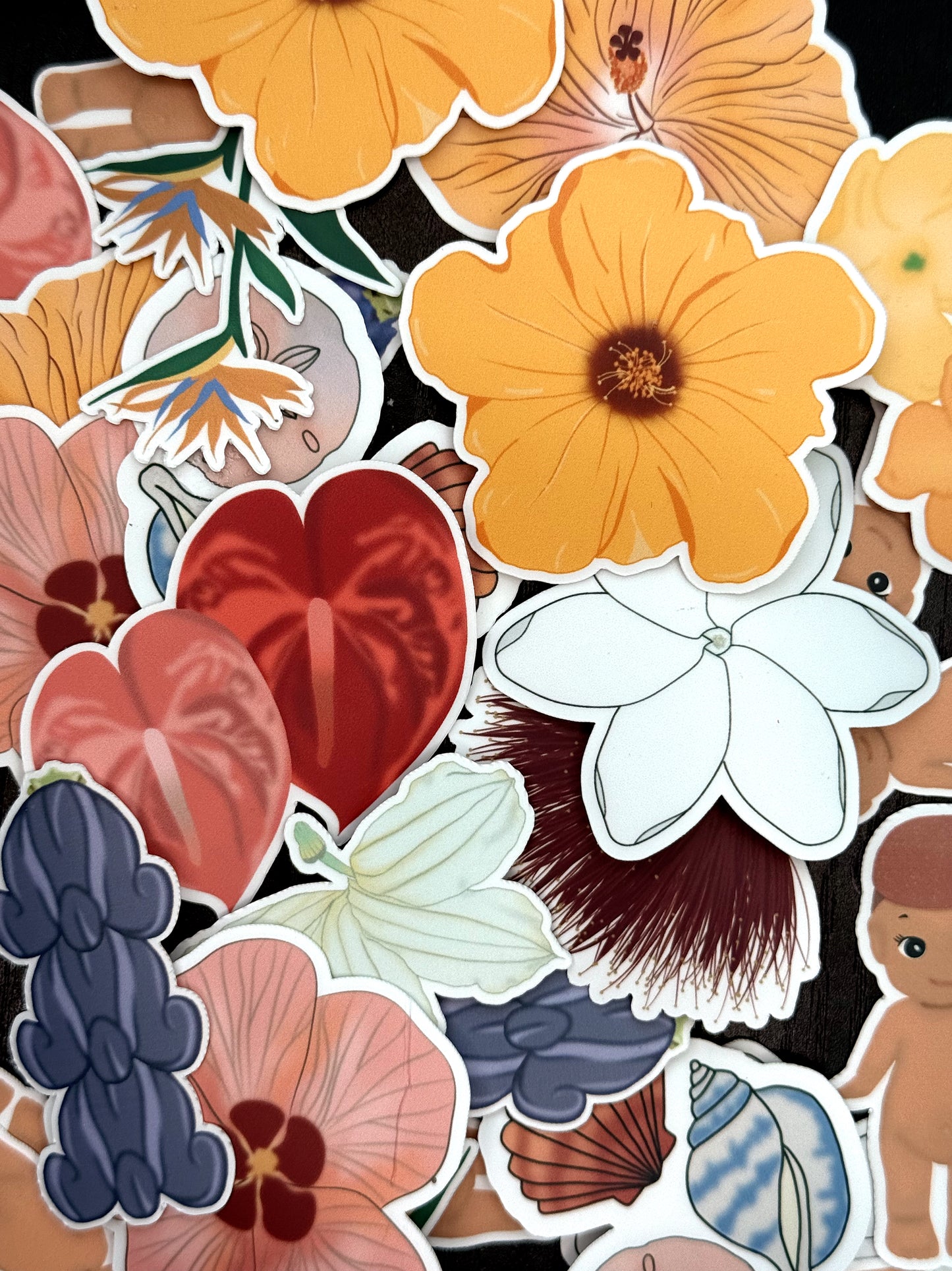 Crown Flower Sticker