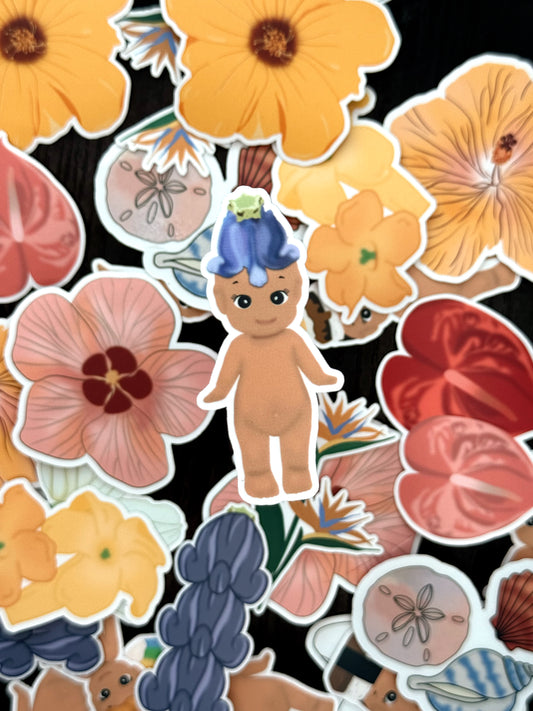 Crown Flower Hunny Angel Sticker