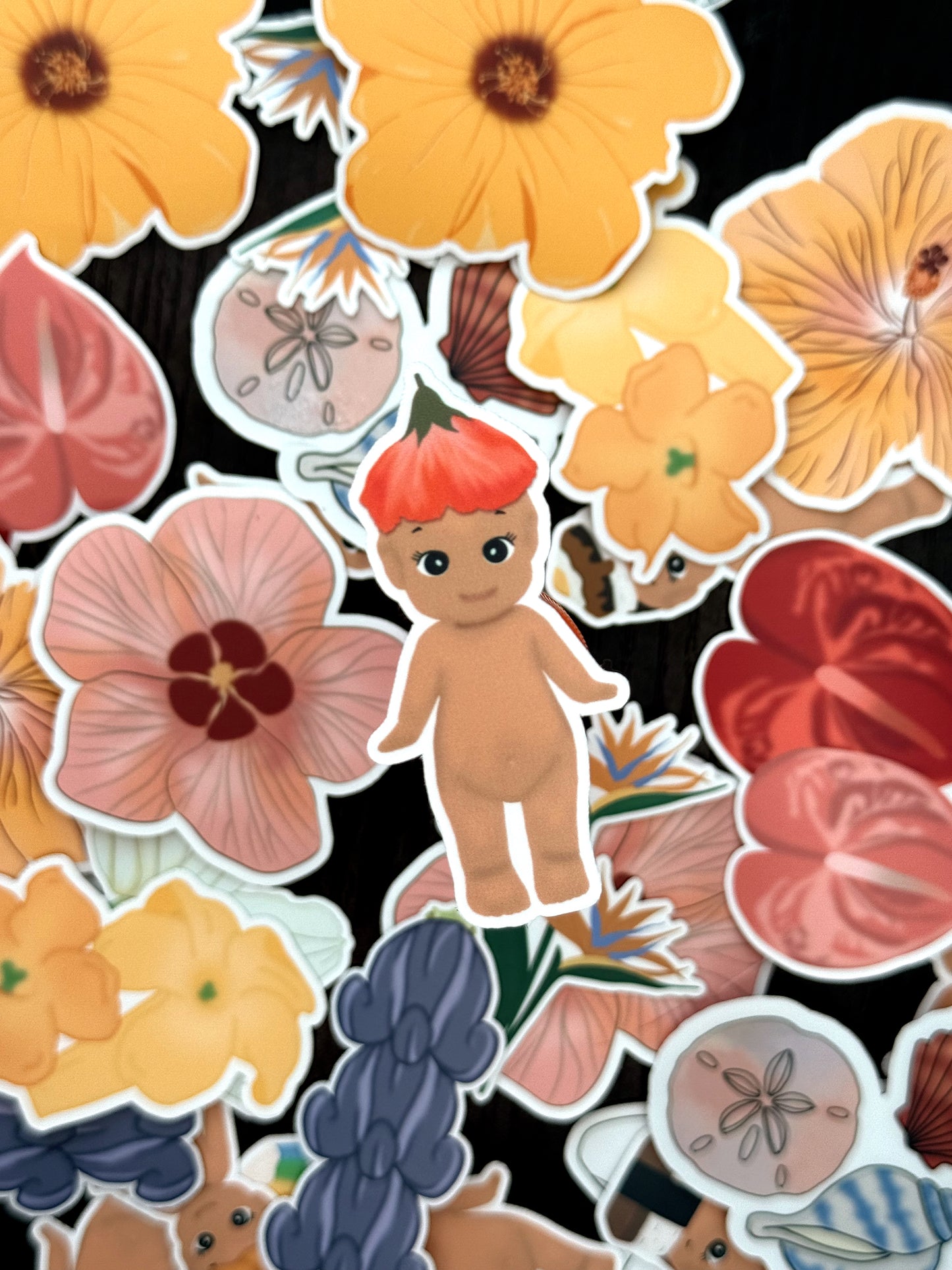 Hibiscus Hunny Angel Sticker