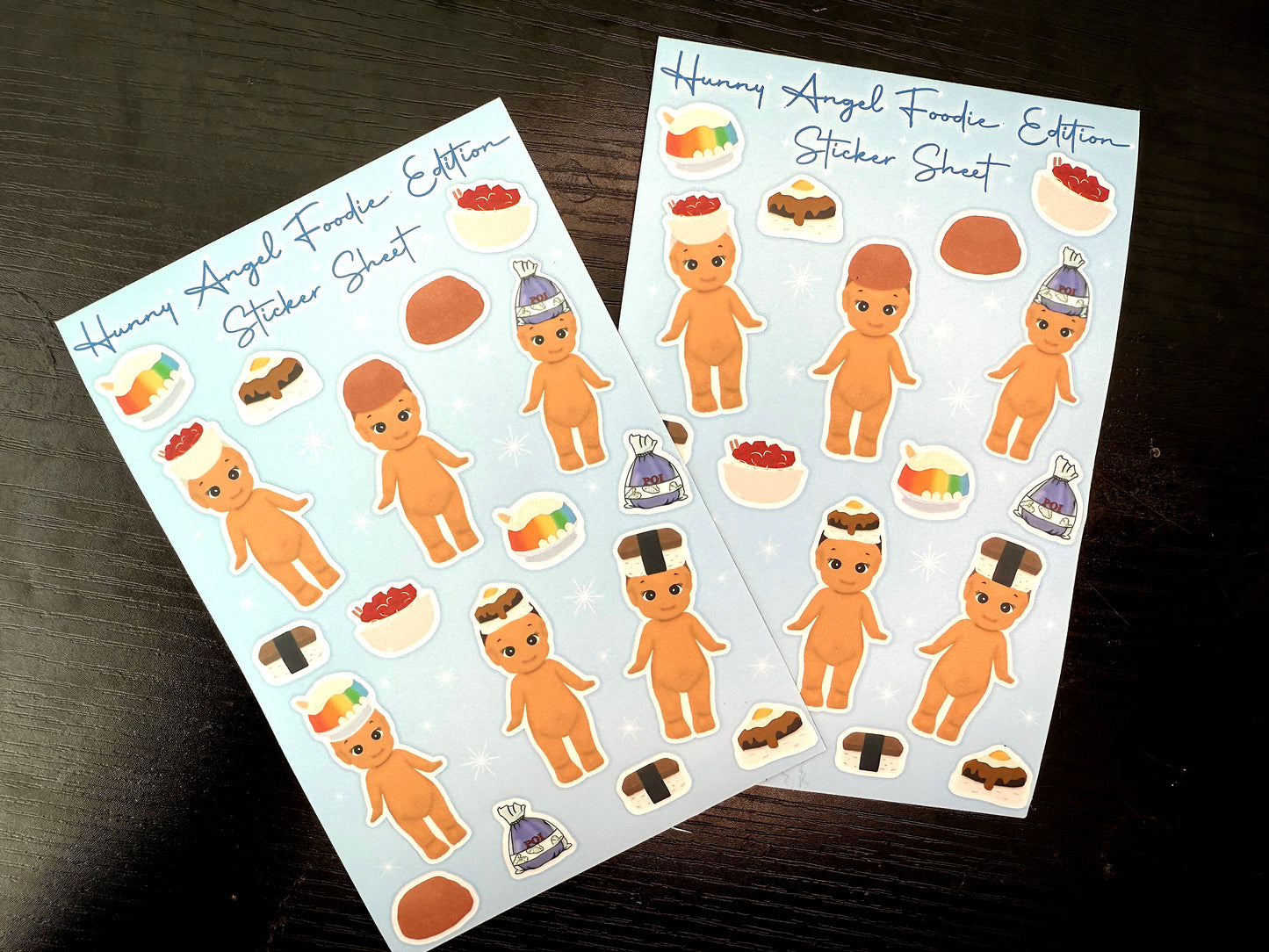 Hunny Angel Foodie Edition Sticker Sheet