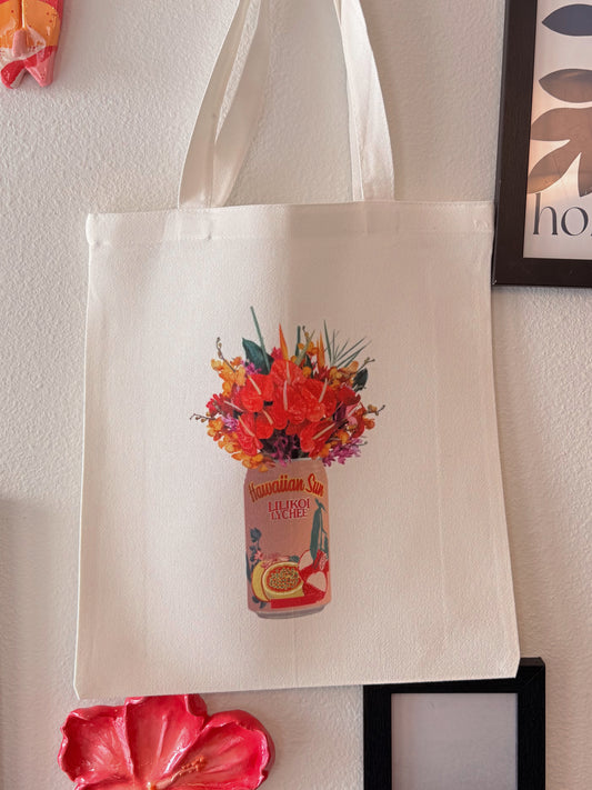 Lilikoi Lychee Bouquet Tote Bag